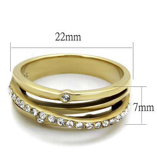 Bague Double Anneau Plaqué Or 18k – La Parure Dorée