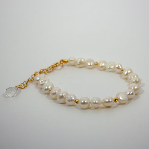 Bracelet Perles & Chaîne Dorée – La Parure Dorée